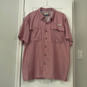 Magellan red fish gear angler fit shirt XXL